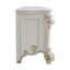 Bureau de coiffeuse Vendome, similicuir beige et finition perle antique-924026056