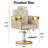 Barber Chair For Hair Stylists, Hydraulic Styling Chair With Heavy Duty Pump, 360° Swivel Barber Chairs With Reclining, Adjustable Headrest, Beauty Salon Equipment, 330 Lbs (beige-gold)-1717095998-1717095993-1717095940