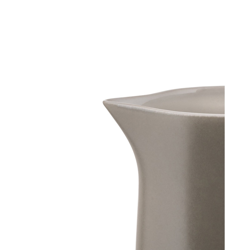 Tonale Stoneware Creamer Bowl, Ligh Gray