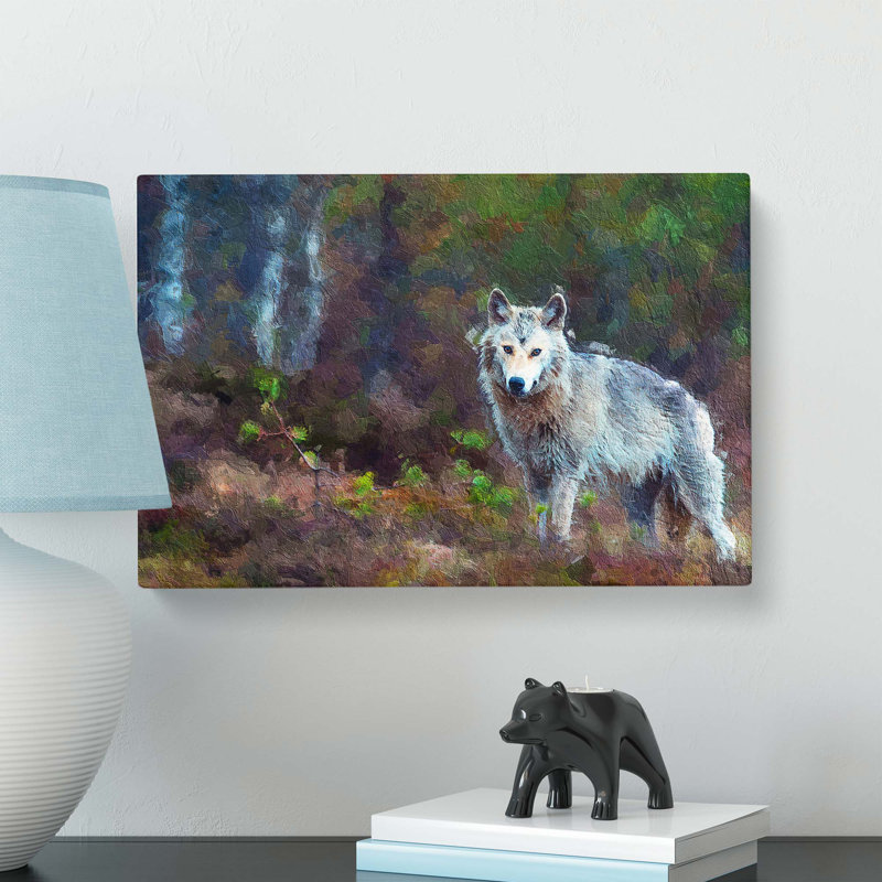 Lone Wolf - Wrapped Canvas, 40.6 cm H x 61 cm W