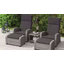Wicker 2 - Person Garden Lounge Set with Cushions-990819372-990819375