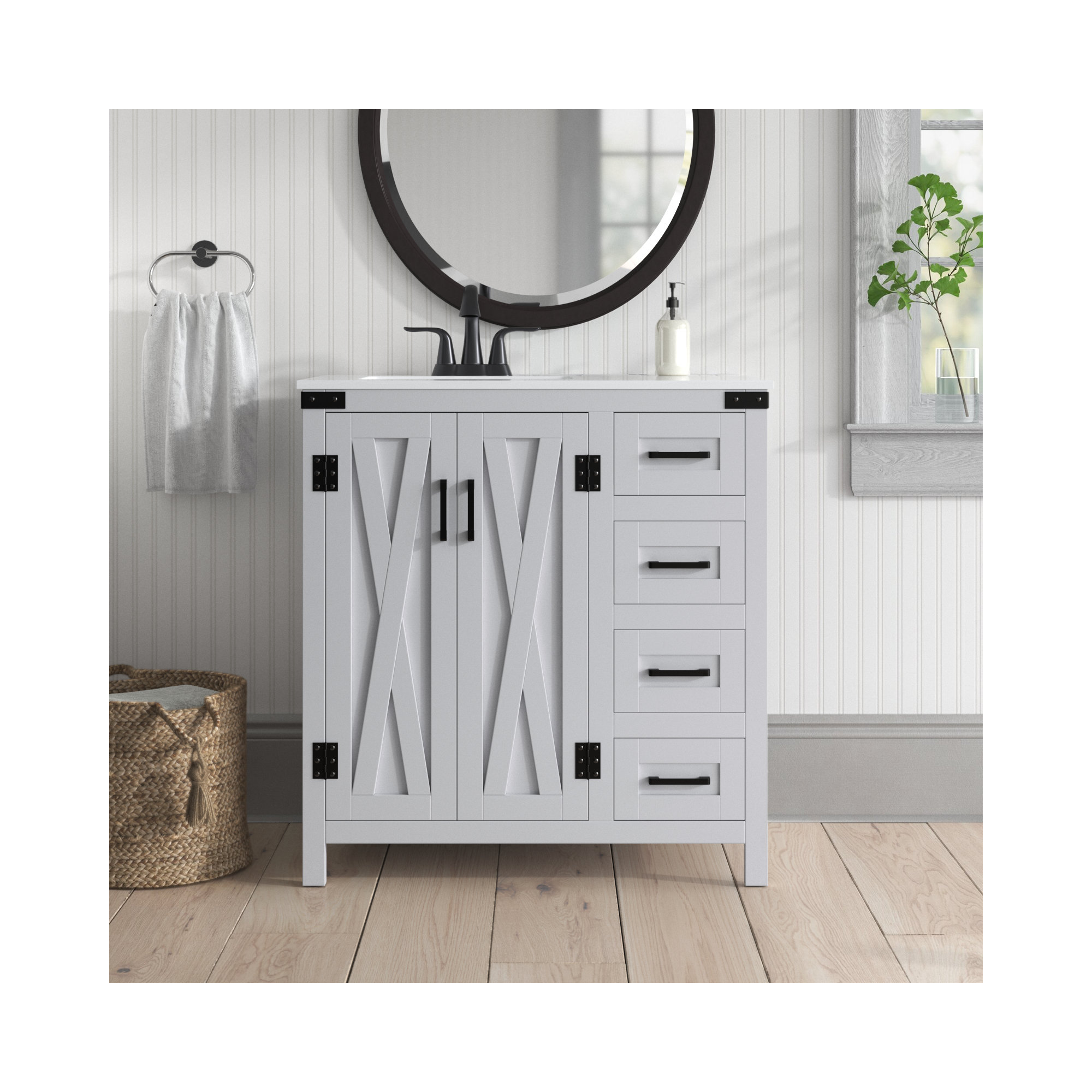 Slayton 32'' Single Bathroom Vanity, Gray