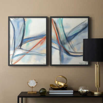 Série ABSTRACT DCCXIX - Reproduction encadrée de qualité supérieure - prête à être accrochée - aucun clou requis - aucun clou requis