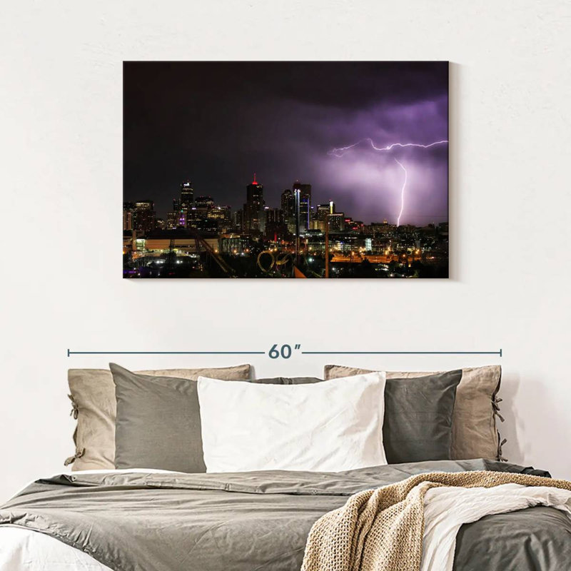 Kavia Lightning Over Denver, H 30 po x l 45 po