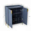 Armoire de bar à vin 2 portes avec support à vin et tablette de rangement réglable, buffet avec charnière à fermeture en douceur, armoire de salle à manger, armoire à liqueur, cuisine, chariot à café de salon-1133387813