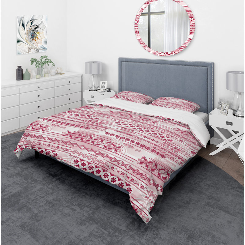 Ensemble de housse de couette bohème et éclectique, Housse de couette très grand + 2 taies décoratives