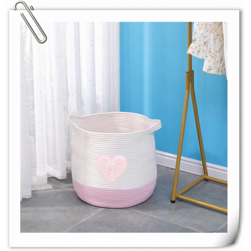 Panier en tissu Beachcrest Home ™