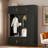 4-in-1 Hall Tree With Padded Bench, 4 Hooks And Multi-tier Storage Shelves-1095233948
