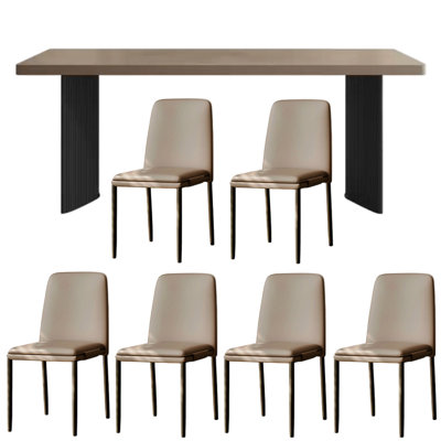 Italian style household simple dining table sets
