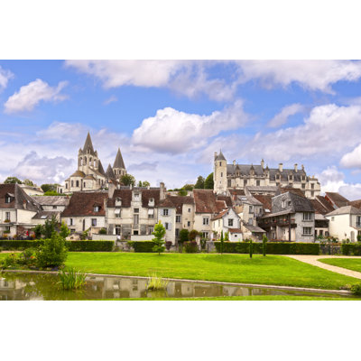 Loches Loire Valley France by Travellinglight - Wrapped Canvas Print