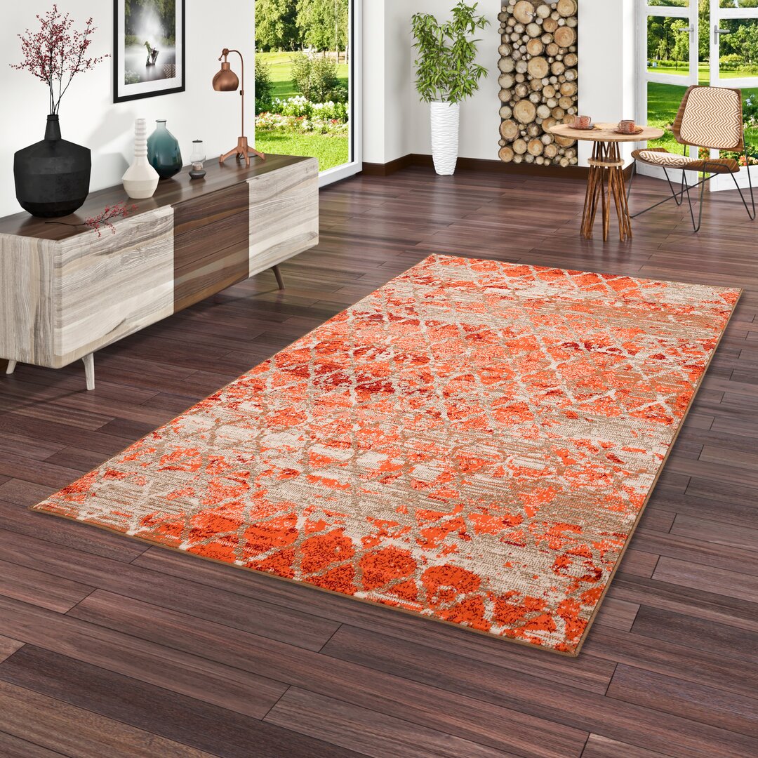 Teppich Amey in Terracotta/Beige/Orange