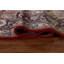Tapis persan rouge à motif floral en laine Sarouk noué à la main 9 x 13