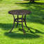 Reinna Round Outdoor Side Table With Umbrella Hole , 23.6'' in. W 23.6'' in. D-111631012