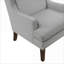 Fauteuil d'appoint rembourré gris ardoise, siège à coussin en mousse avec garniture cloutée, sièges d'appoint pour adultes du salon