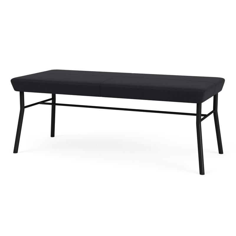 Lesro Banc en métal Mystic, Noir, Noir Modena