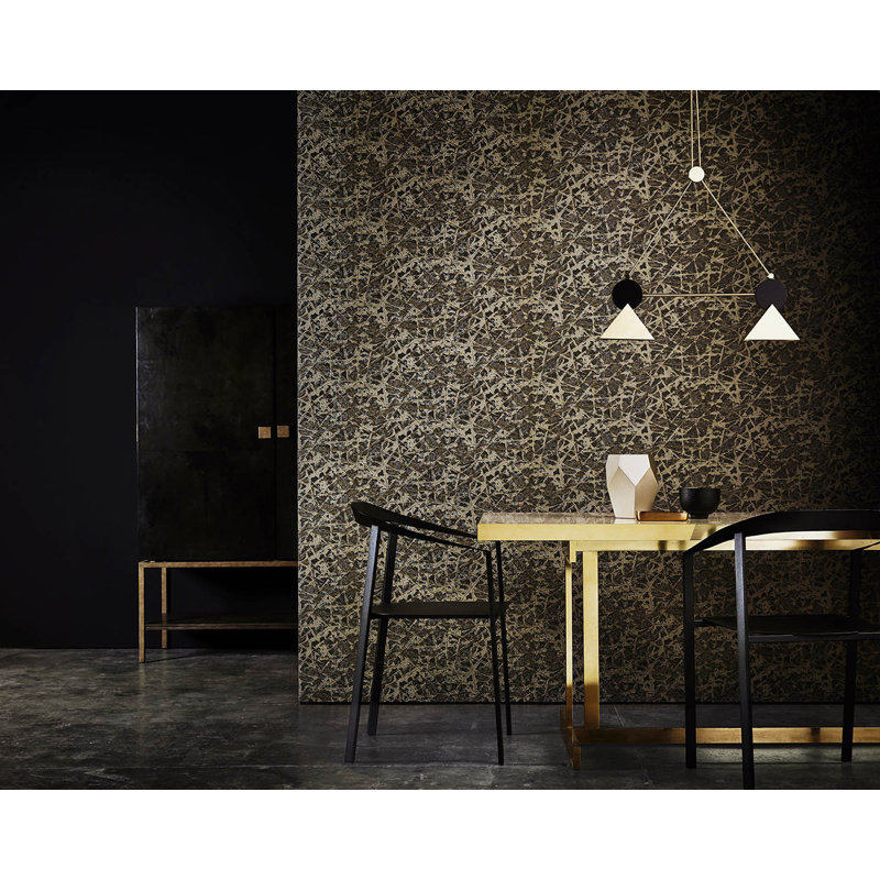Shatter Wallpaper, Gold/Zinc