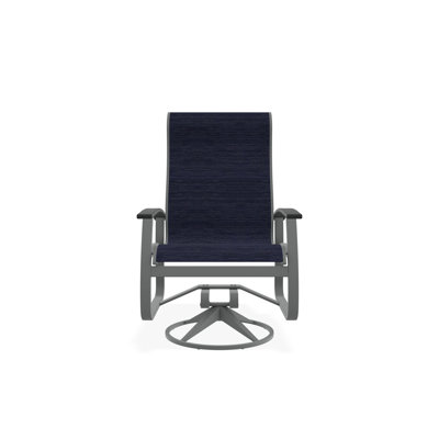Chaise berçante pivotante en aluminium Belle Isle