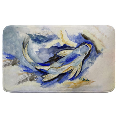 Betsy's Blue Koi Bath Mat