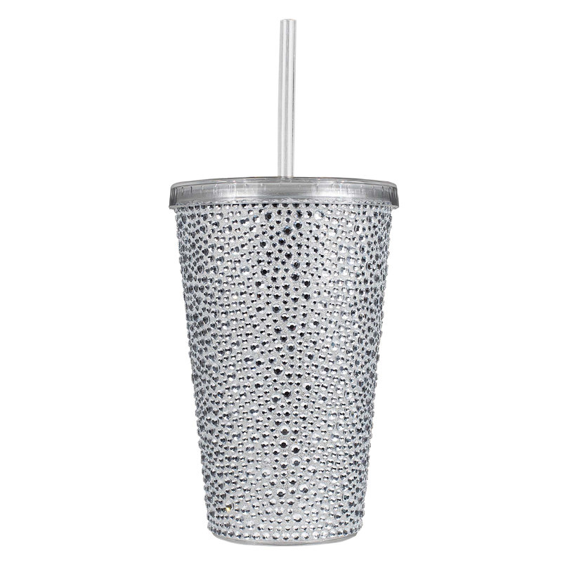 Verre large Strass, Argent argent