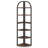 71.65" Tall 6 Tier Rustic Brown Corner Shelf, Corner Bookshelf For Small Space, Plant Stand Display Rack For Living Room, Home Office, Kitchen