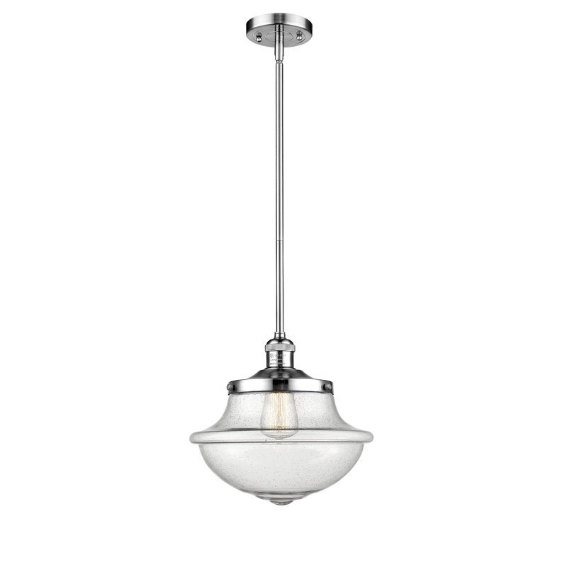 Luminaire suspendu 1 lumière Calliope, Chrome poli