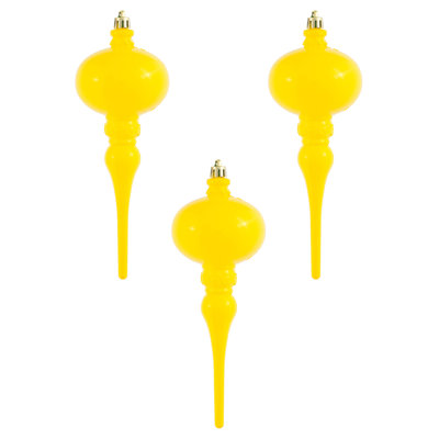 8" x 2.75" Shiny Finial Ornament