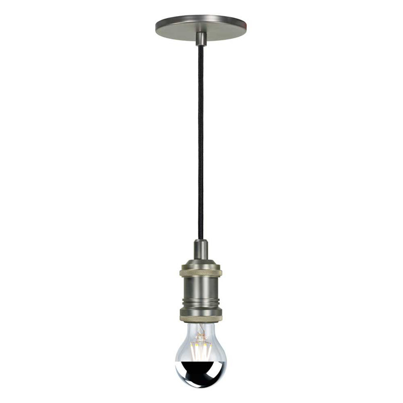 Luminaire suspendu 1 lumières Parthenia, Nickel antique