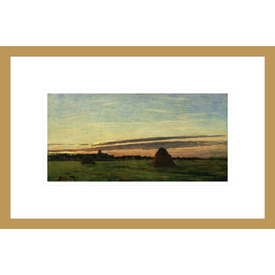 Bottes de foin à Chailly par Claude Monet, impression giclée encadrée
