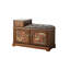 Banc de rangement en bois massif