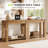 43.3" Solid Wood Console Table with 2-Tier Storage Shelf, Narrow Sofa Table for Entryway, Hallway, or Living Room