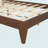 Senorita Mid-Century Modern Platform Bed Wood Slat Support With No Box Spring Needed-1259467667