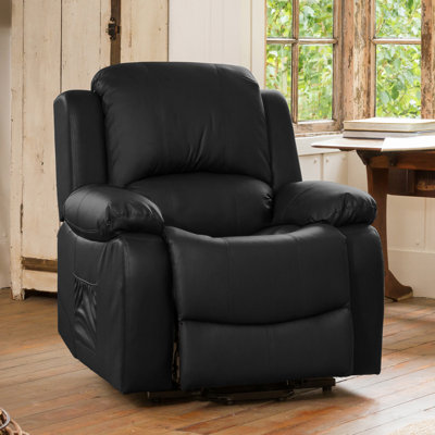 Marisela 92cm Wide Faux Leather Standard Recliner