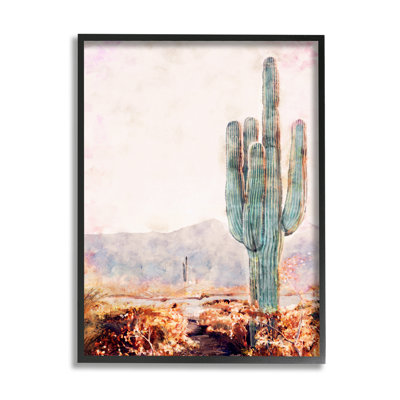 Cactus debout sur fond blanc