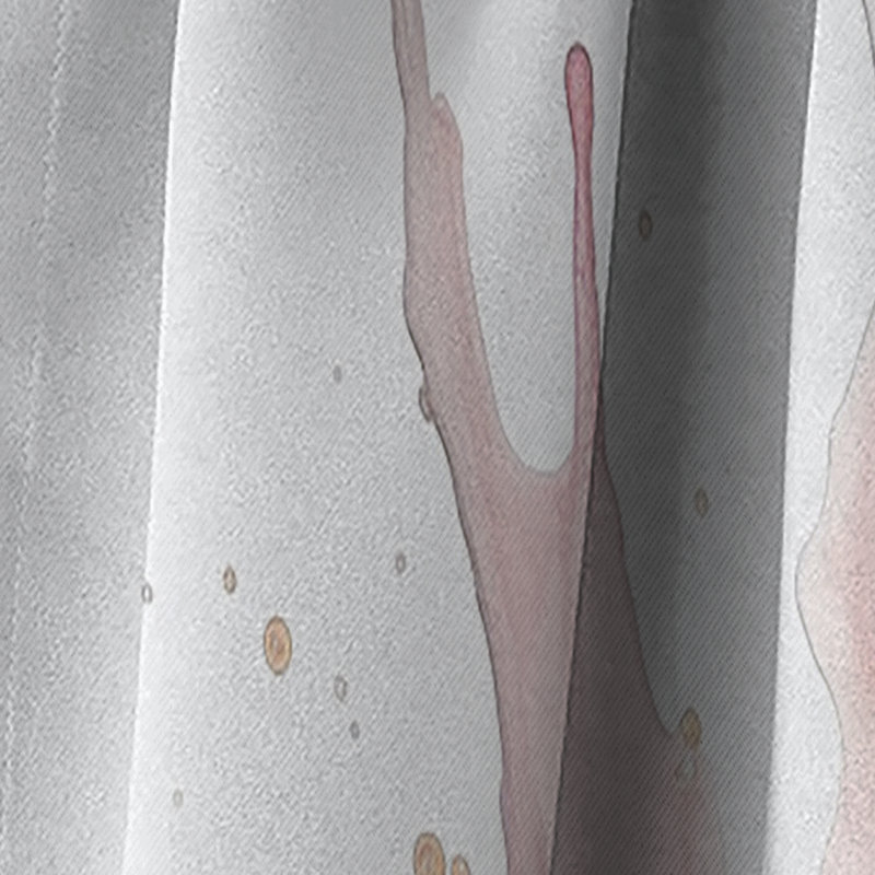 Rowan - Rideau occultant en marbre marbré abstrait - 1 panneau, L 52 po x L 90 po