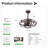 Modern Enclosed Ceiling Fan Indoor With Remote Control And Bladeless Industrial Ceiling Fan Light Kit-1088349494
