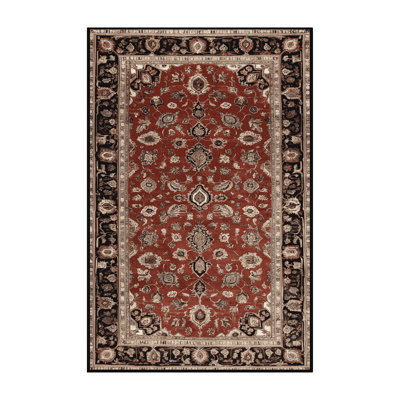 Machine Washable Persian Brown Area Rug