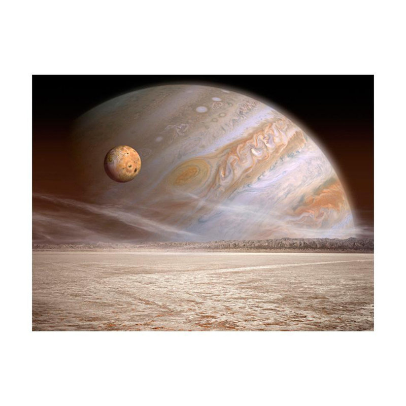 Adhésif mural "A petite et grande planète", L 121 po x l 157 po