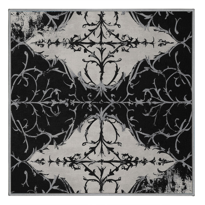 Velvet Noir Rug, Square 6'