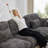 Deep Seat Modular Sofas, Chenille Leopard Modern Living Room Home