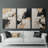 Abstract Series CLXX -Set Of 3 Gallery Wrapped Canvas -Ready to Hang-107312163