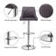 Grey Velvet 2 Set Bar Stools