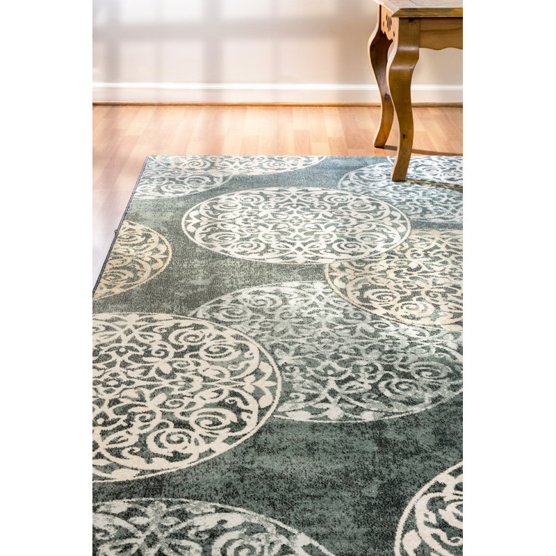 Morocco Blue Area Rug, Rectangle 5'3" x 7'7"