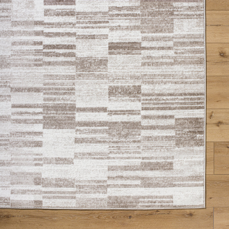 Brown odern Rug, Abstract Stain Resistant Easy to Clean Rug For Living Room, Dining Room, Bedroom, Rectangle 200 x 275 cm