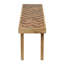 Banc de salle à manger en bois de manguier fabriqué à la main de style bohème rustique avec une durabilité naturelle et un design unique pour la décoration intérieure.