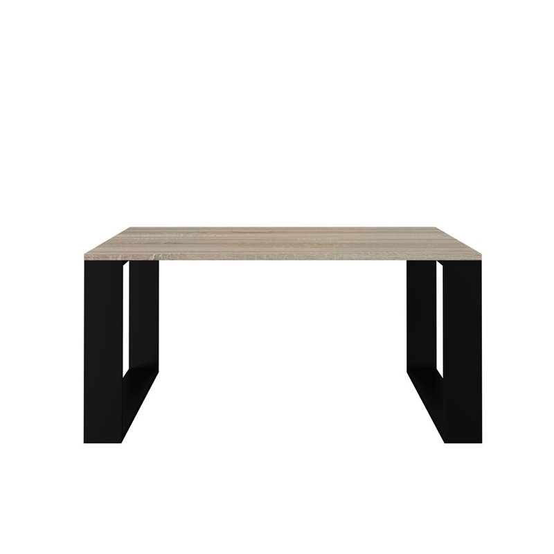 Shanequa Coffee Table, Black, Wood, 50" H x 58" W x 90" D