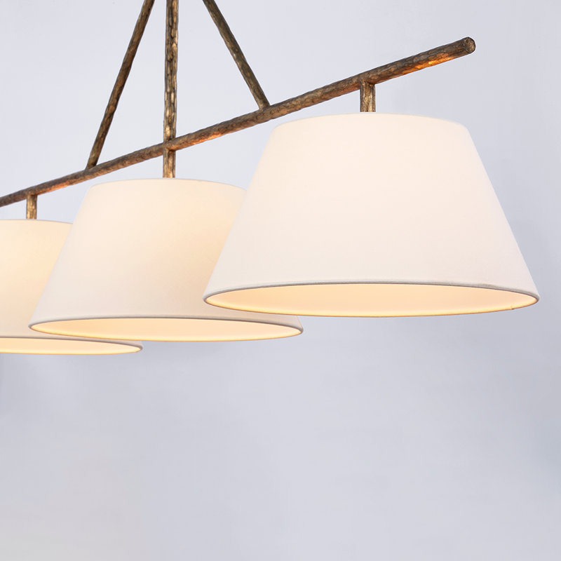 Suzanne Kasler Collette Large Linear Pendant, Golded Iron