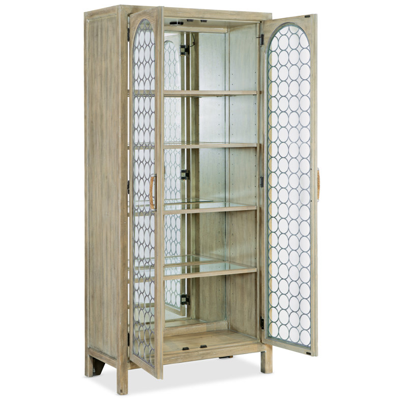 Surfrider Lighted Display Stand, Light Wood