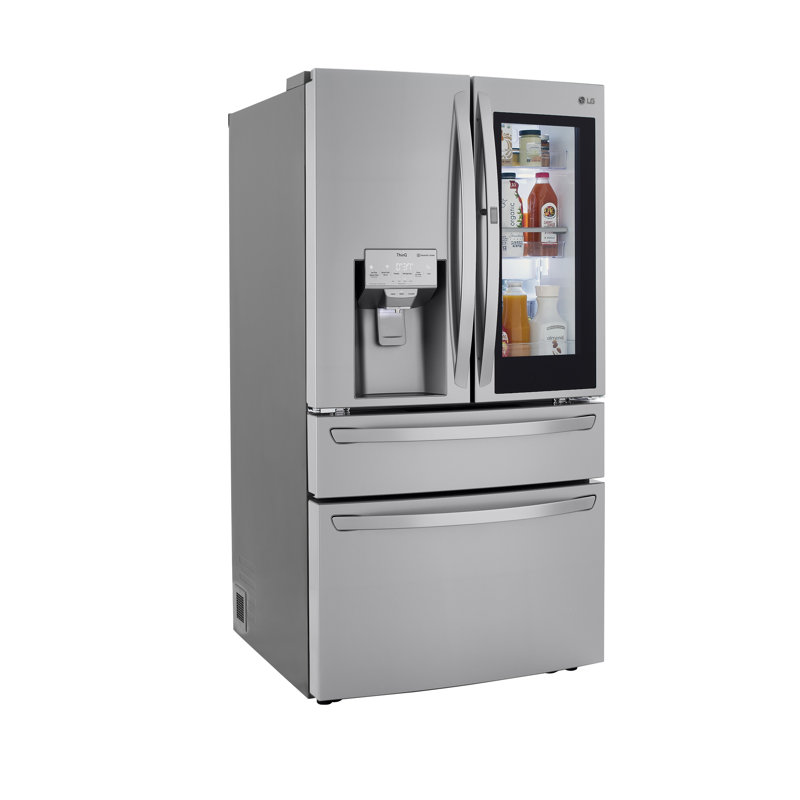 LG 23 cu. ft. Smart wi-fi Enabled InstaView Door-in-Door Counter-Depth Refrigerator with Craft Ice Maker, Stainless Steel