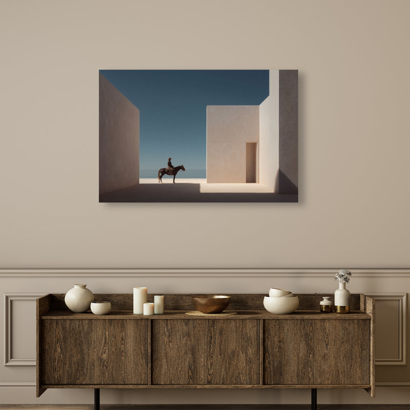 Lone Equestrian I Print by Oliver Gal, 10"H x 15"W, Gallery Wrapped