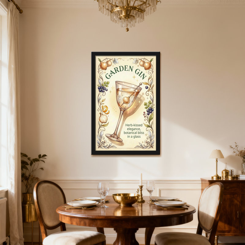Aliments et boissons, H 36 po x l 24 po, Toile tendue, Ne s’applique pas